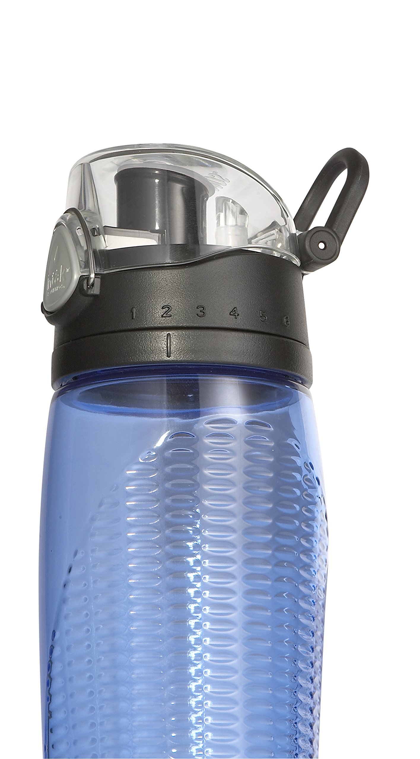 Galleon Thermos Nissan Intak Hydration Water Bottle With Meter, Blue