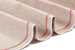 Saint Germain Bakery Premium Professional Bakers Extra Large Couche 35"x26" from France - Heavy Duty Proofing Cloth 100% Natural Flax Linen