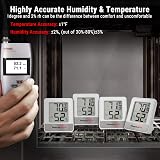 ThermoPro TP49W-3 Digital Mini Thermo-Hygrometer Thermometer view 7