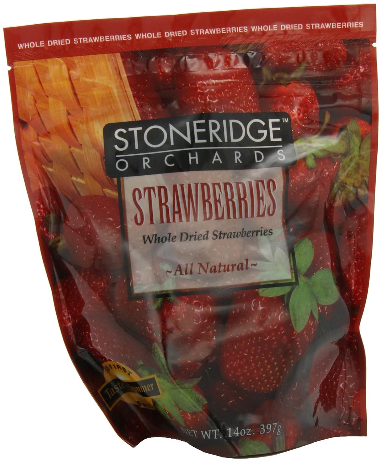 Stoneridge Orchards Whole Dried Strawberries, 14Ounce Pouches (Pack of