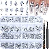 HNUIX Nail Rhinestones - 3D Multi Shape
