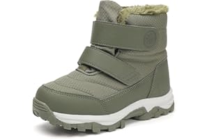 UBFEN Kids Snow Boots Boys Girls Winter Warm Waterproof Outdoor Slip Resistant Cold Weather Unisex Shoes (Toddler/Little Kid/Big Kid)