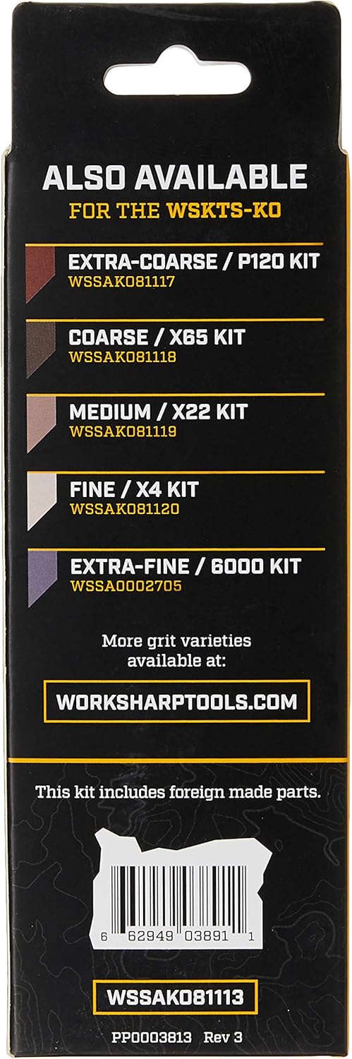 Official Replacement Belt Kit for the Work Sharp Knife and Tool Sharpener Ken Onion Edition - Work Sharp Tool Sharpener - 
