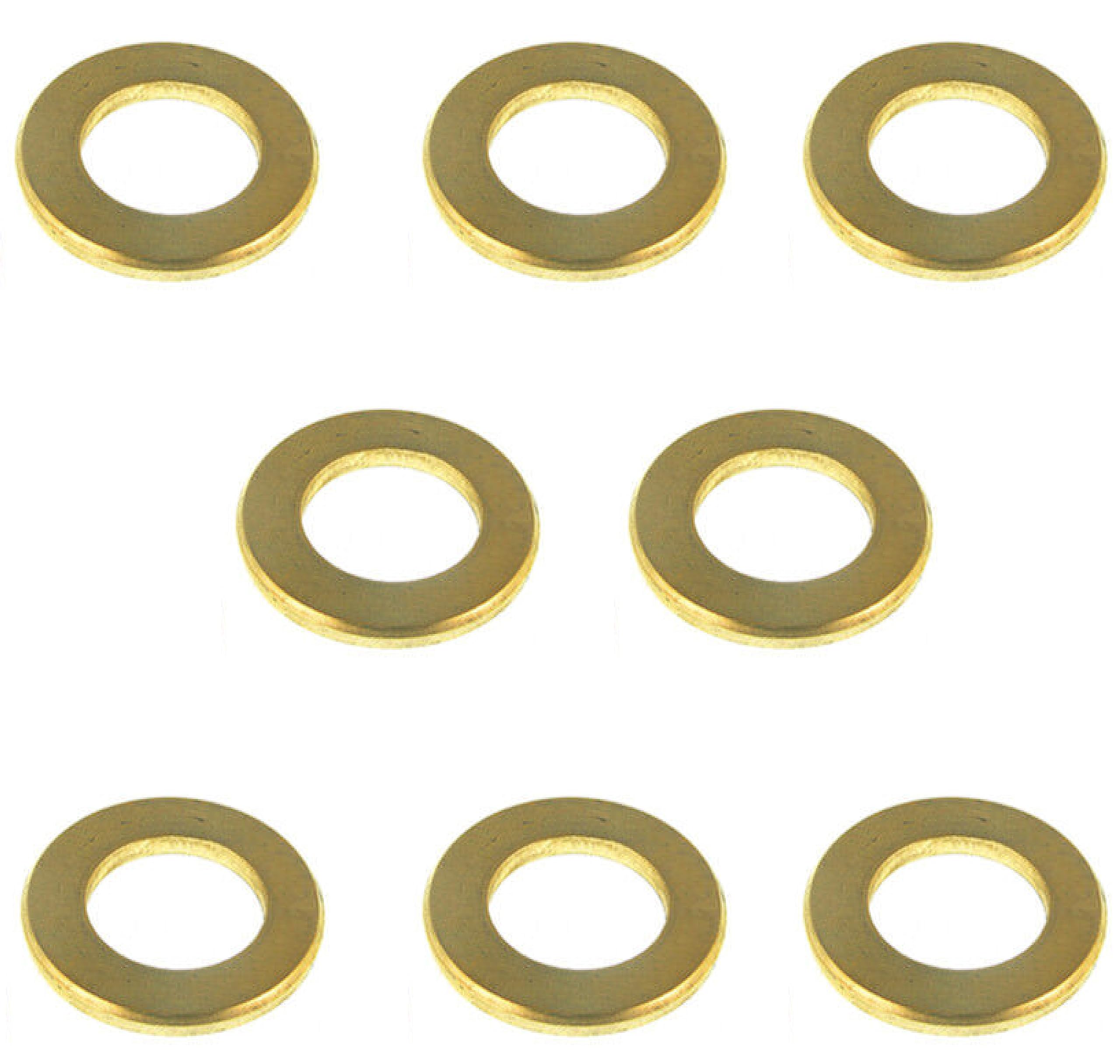 M3-12 Brass Washers, Form A Thick Flat washer Metal Grade Solid Brass. Various Sizes And Quantities M3 M4 M5 M6 M8 M10 M12 (50, M10)
