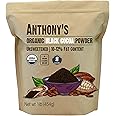 Anthony's Organic Black Cocoa Powder, 1 lb, Unsweetened, Dutch Processed, Gluten Free, Non GMO