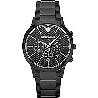 Amazon.com: Emporio Armani Men Analog-Quartz Stainless Steel Black