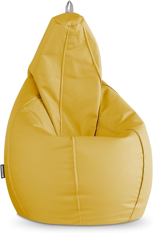 HAPPERS Puff Pera Polipiel Indoor Mostaza XL: Amazon.es: Hogar