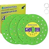 ONEGOTOOL 4-1/2 inch Tile Cutter Diamond Saw Blade for Angle Grinder Porcelain Ceramic Glass Marble Cutting Tools Grinding disc (3pcs)