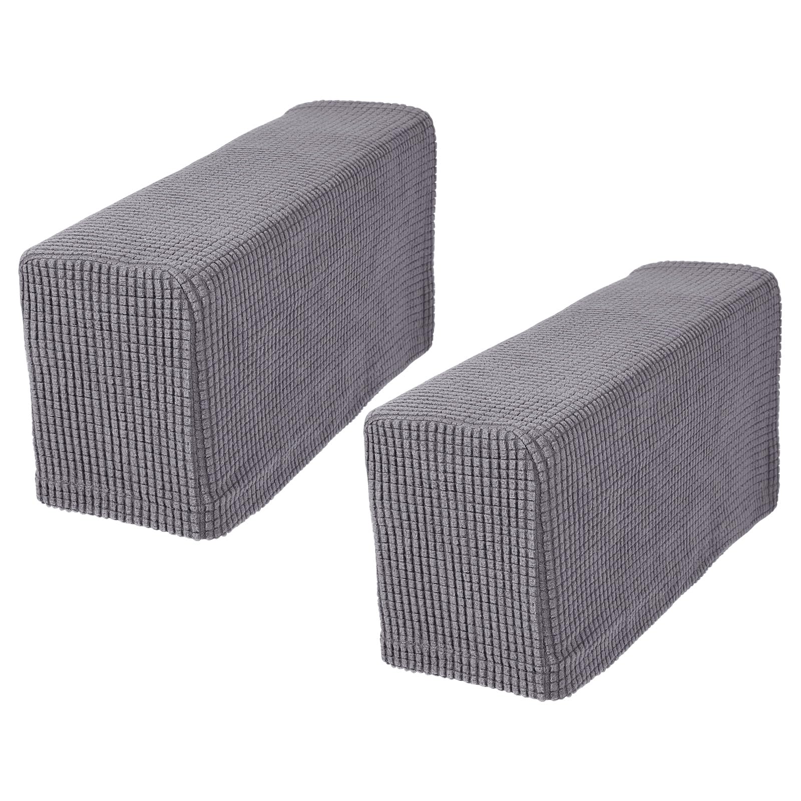 BESPORTBLE Chair Arm Protectors Sofa Armrest Cover Stretch Armchair Slipcover Protector Elastic Home Office Recliner Couch Loveseat Protective Cloth 2pcs (Dark Grey),45*16*20cm