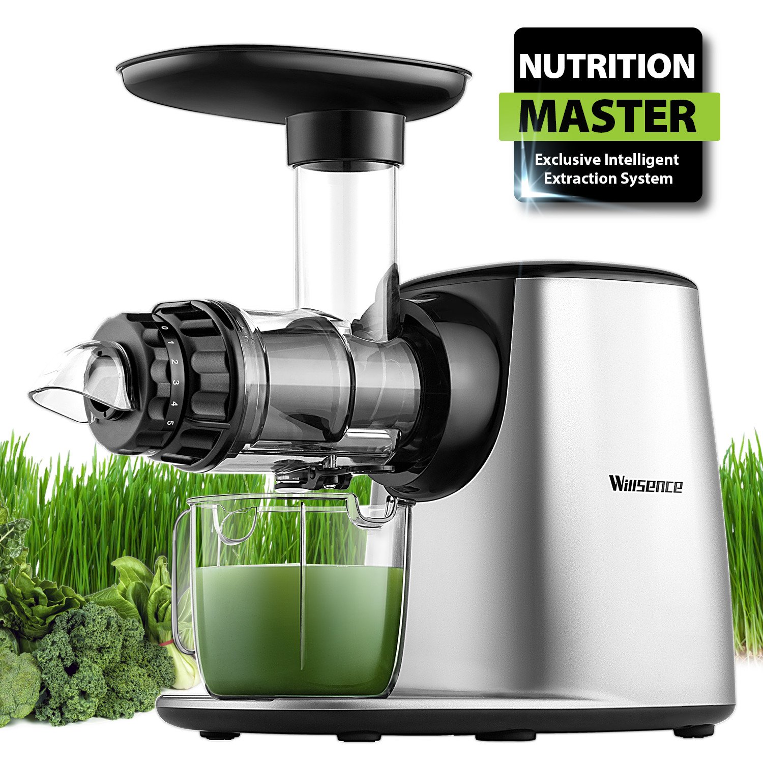 Masticating Juicer, Willsence Slow Juice Extractor