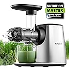 Masticating Juicer, Willsence Slow Juice Extractor, Nutrition Master Clod Press Juicer Machine with Reverse Function, Fruits and Vegetable Pulpfresh System with BPA Free Dishwasher Parts
