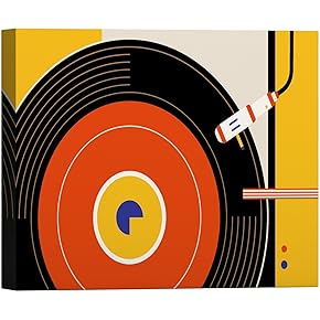 SIGNWIN Canvas Wall Art Retro Vinyl Record Player...