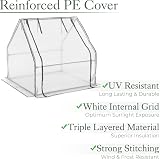 Christow Grow Tunnel Greenhouse 0.9m Long with Reinforced Cover view 3