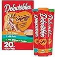 Delectables Squeeze Up Variety Pack, Creamy Squeezable Puree, Lickable Wet Cat Treats, Grain Free, No Added Fillers, No by-Products, No Added Preservatives, 0.5 Ounces Tube, 20 Tubes Total