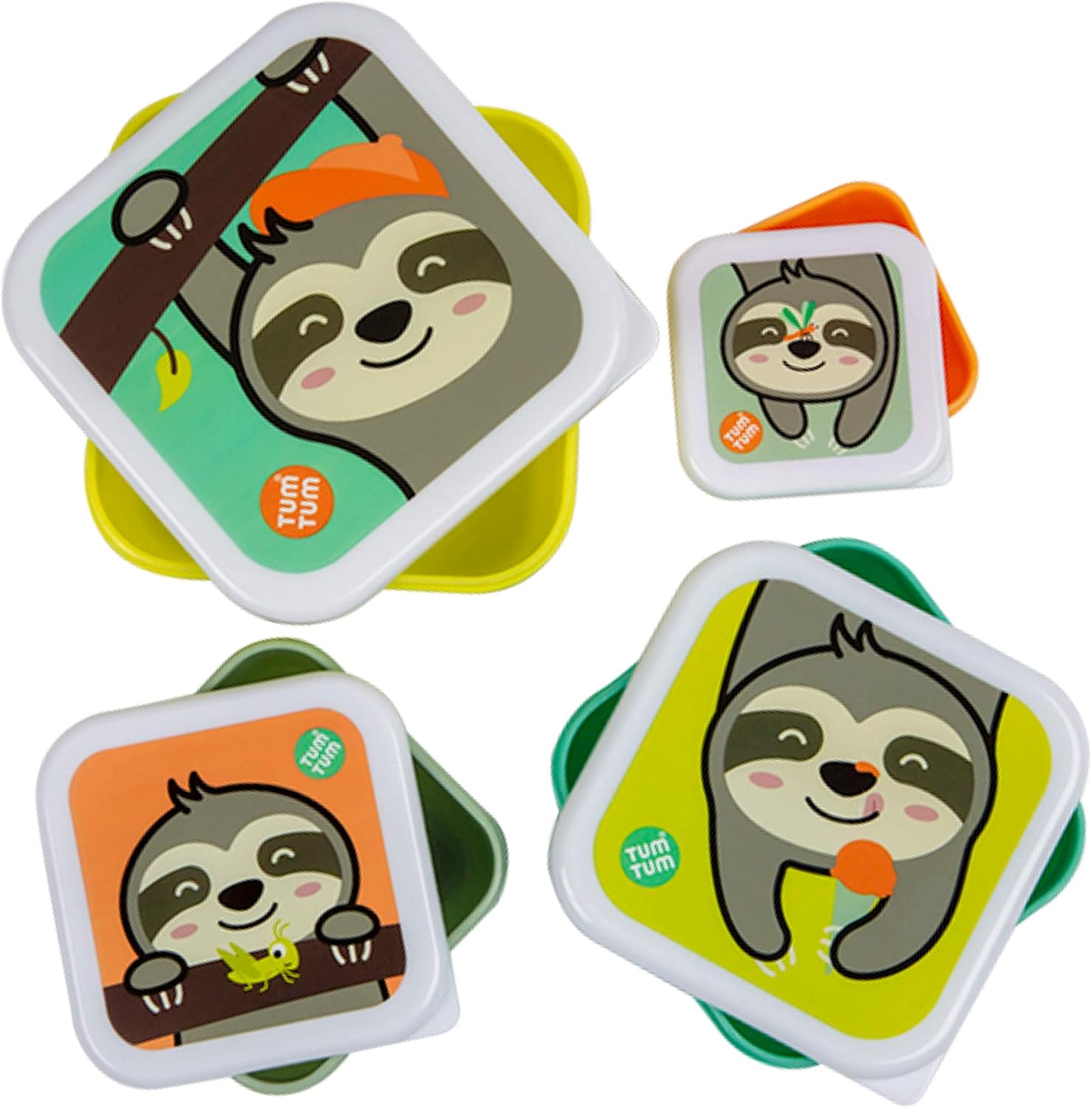 TUM TUM Nesting Snack Pots for Kids, Snack Boxes for Kids, Kids Lunch