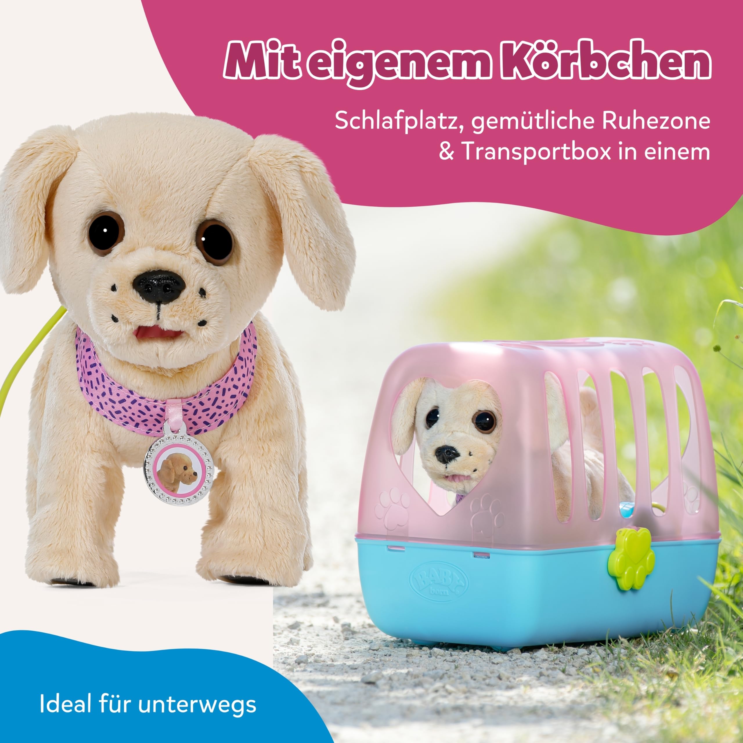 BABY Born Mein Hund Lucky mit 5 verschiedenen Funktionen, für Kinder ab 3 Jahren, funktioniert mit Batterien, 835869 Zapf Creation 6