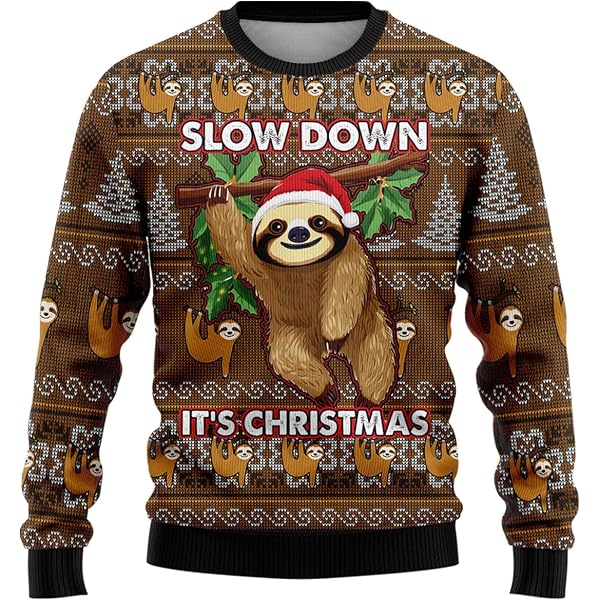 Merry Tacomas Ugly Christmas Sweater – Hässlicher Weihnachtspullover, Lustig, Für Männer & Frauen, 50% Baumwolle