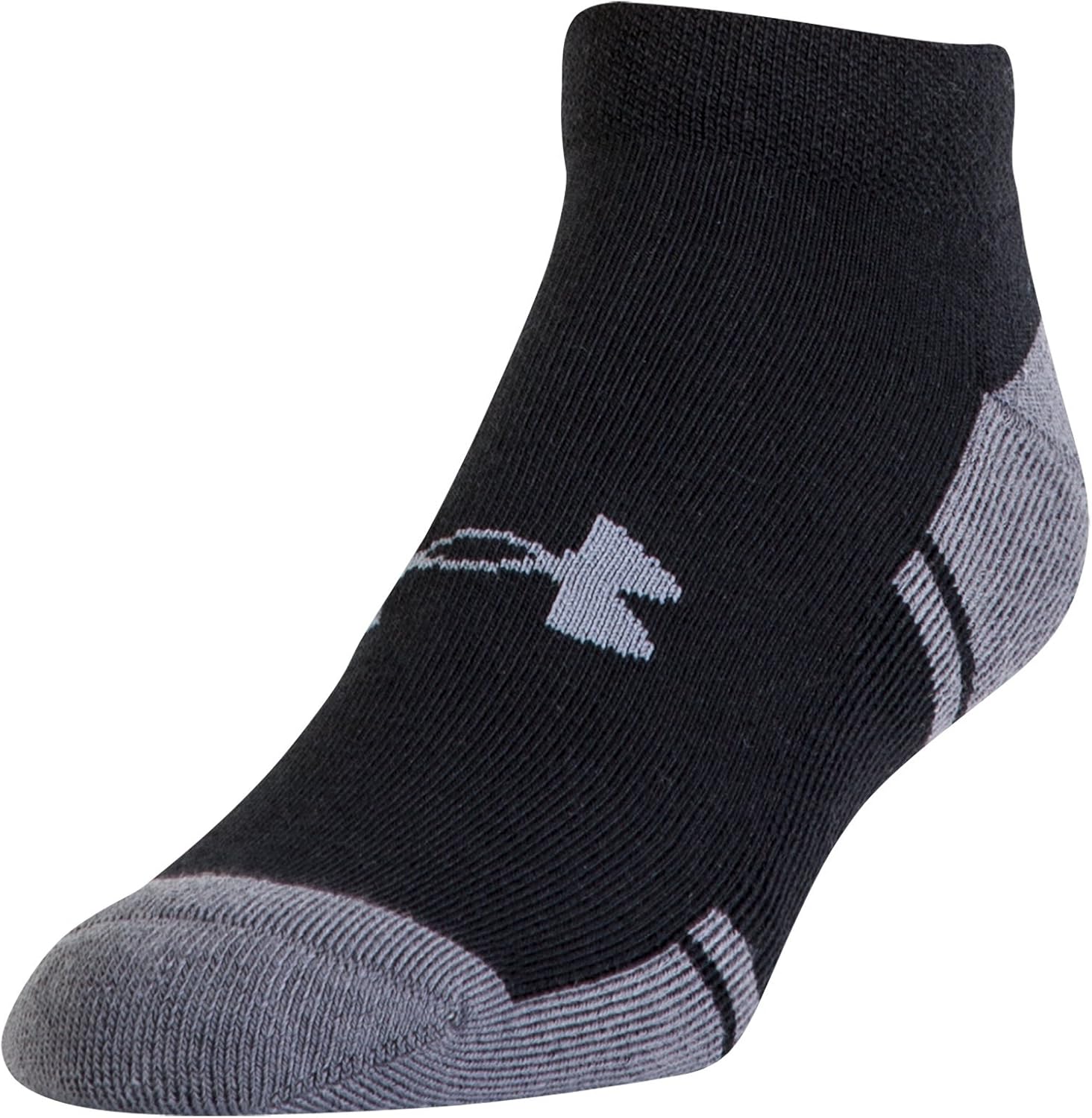 Under Armour Youth Resistor 3.0 Low Cut Socks , Black/Graphite (6-Pairs) , Shoe Size: Youth 13.5K-4Y: Clothing