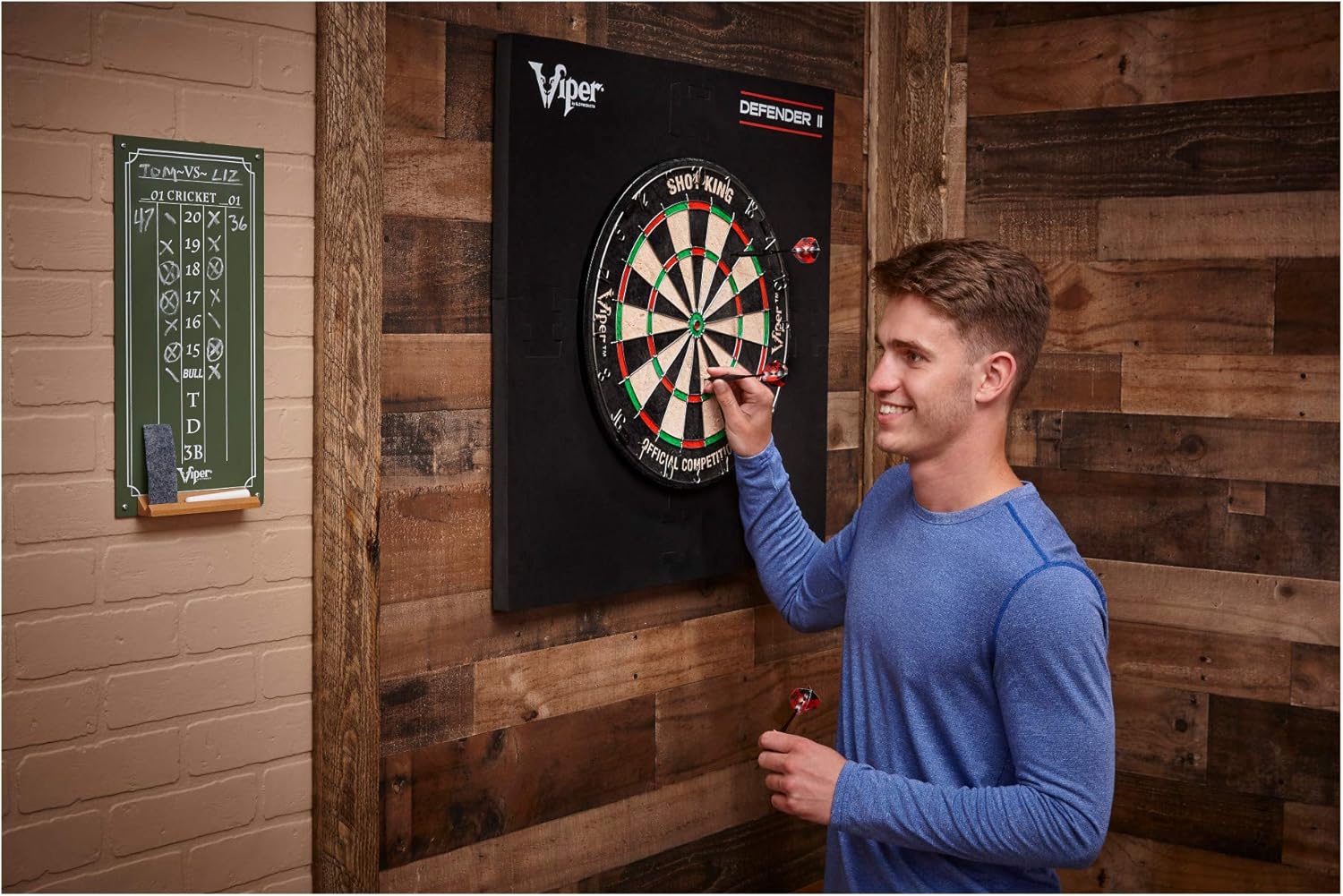 Viper Chalk Scoreboard: Cricket and 01 Dart Games, Green, 15.5" H x 8" W : Dart Equipment : Sports & Outdoors
