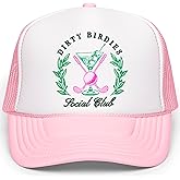 Dirty Birdies Social Club Funny Golf Women's Classic 5 Panel Mesh Snap Back Trucker Hat