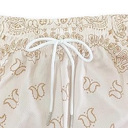 DIOTSR Mens Paisley Graphic Shorts Casual