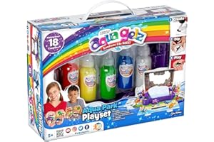 ZOINKS AQUA GELZ Aqua Gelz™ 3D Magic Gel Create Soft Figures Craft Kit Unique Arts & Crafts for Kids Squishy Maker Machine Water Toys Kid Toys for Girls Boys Make Your Own Squishies (Aqua Park Playset)