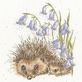 Bothy Threads Counted Cross Stitch Kit - Love and Hedgehugs