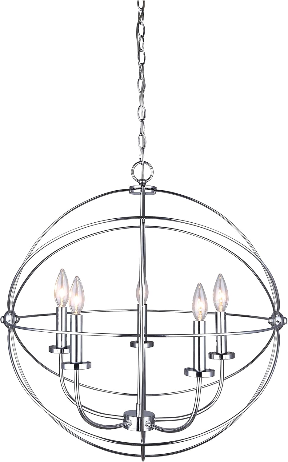 Canarm ICH282B05ORB25 Sumerside 5 Light Chandelier, Oil Rubbed Bronze - - 