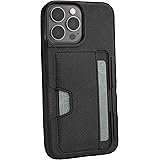 Smartish iPhone 13 Pro Max Wallet Case - Wallet Slayer Vol. 2 [Slim + Protective] Credit Card Holder with Kickstand - Black T