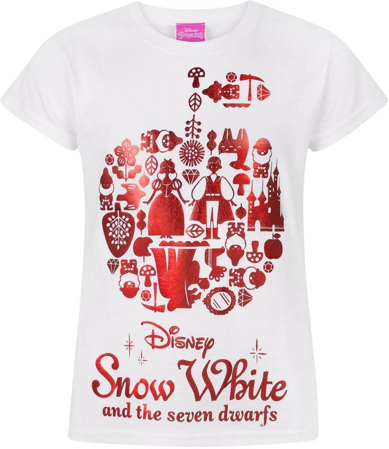 maglietta biancaneve bambina