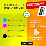 Supply Guy 4 Ink Cartridges for Epson 35XL WF-4700 WF-4720dwf WF-4725dwf view 3