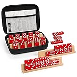Dominoes Set for Adults with 4 Wooden