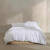 Calvin Klein - Queen Duvet Cover Set, Super Soft Textured Bedding with Matching Shams, Reversible Home Decor, Oeko-Tex Certified (Seersucker White, Queen)