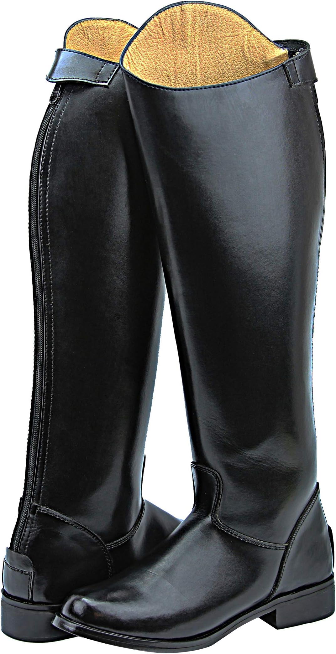 Women Ladies Decent Dress Dressage Boots with Back Zipper Riding English Equestrian Black