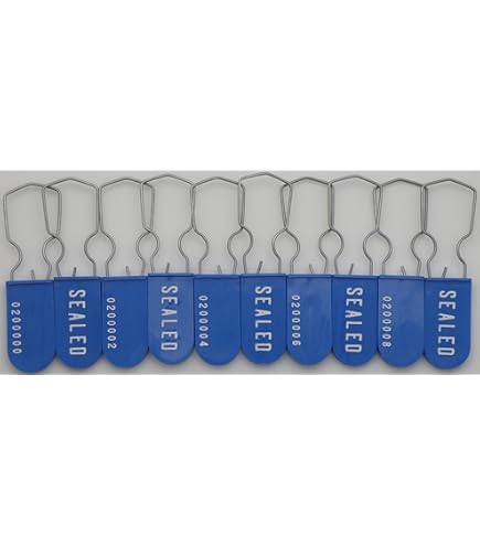Leadseals 20 Cable Seals Tamper Proof Security Tags Steel Wire Seal Numbered Garden Marking Label Lock Strip Self-Locking Seal Length 50 CM (Pack of 100pcs Leadseals 20 Cable Seals Tamper Proof Security Tags Steel Wire Seal Numbered Garden Marking Label Lock Strip Self-Locking Seal Length 50 CM (Pack of 100pcs