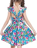 PrinceSasa Backless Little Girls Cotton Dress