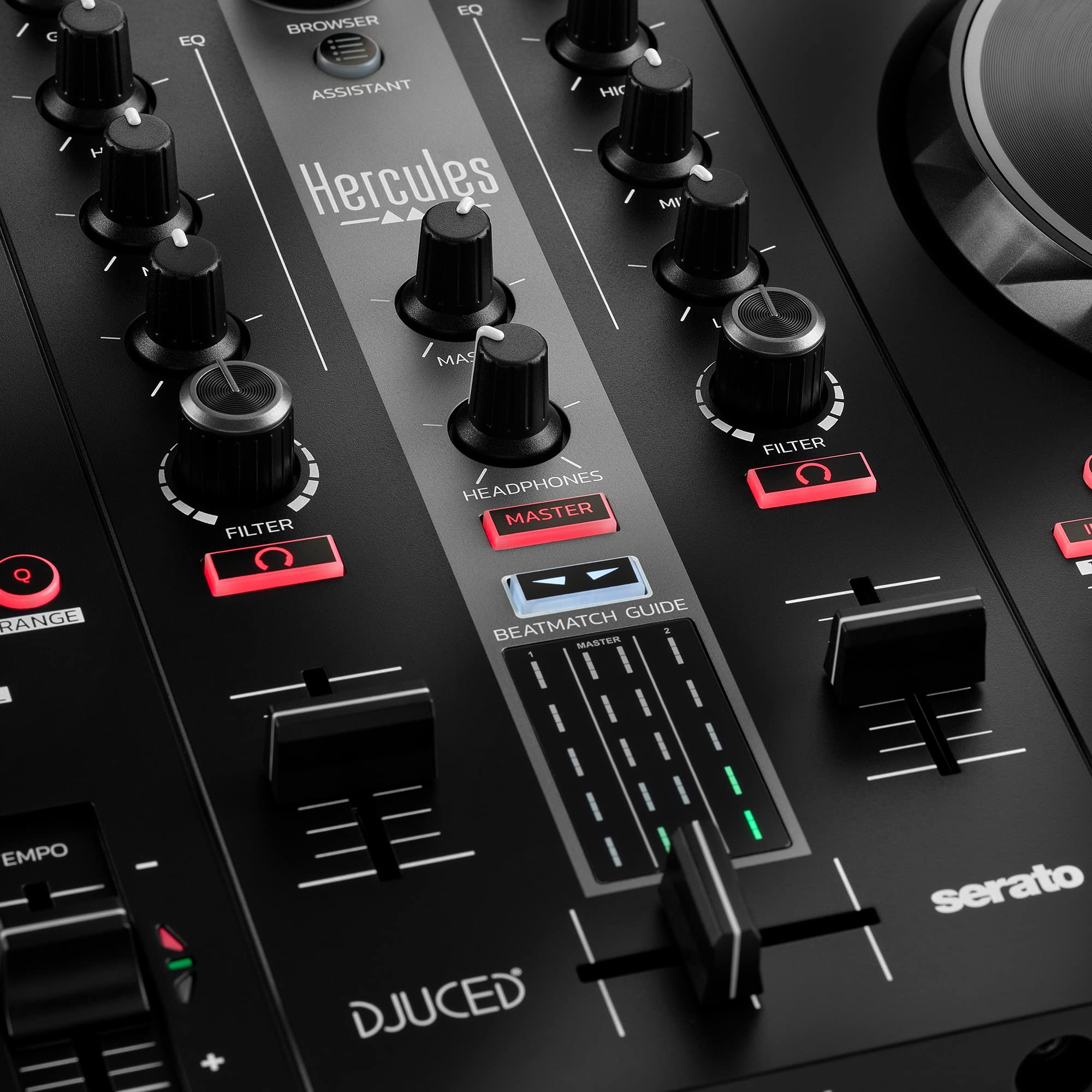 Hercules DJControl Inpulse 300 MK2 – USB-DJ-Controller – 2 Decks mit 16 Pads und eingebauter Soundkarte 2