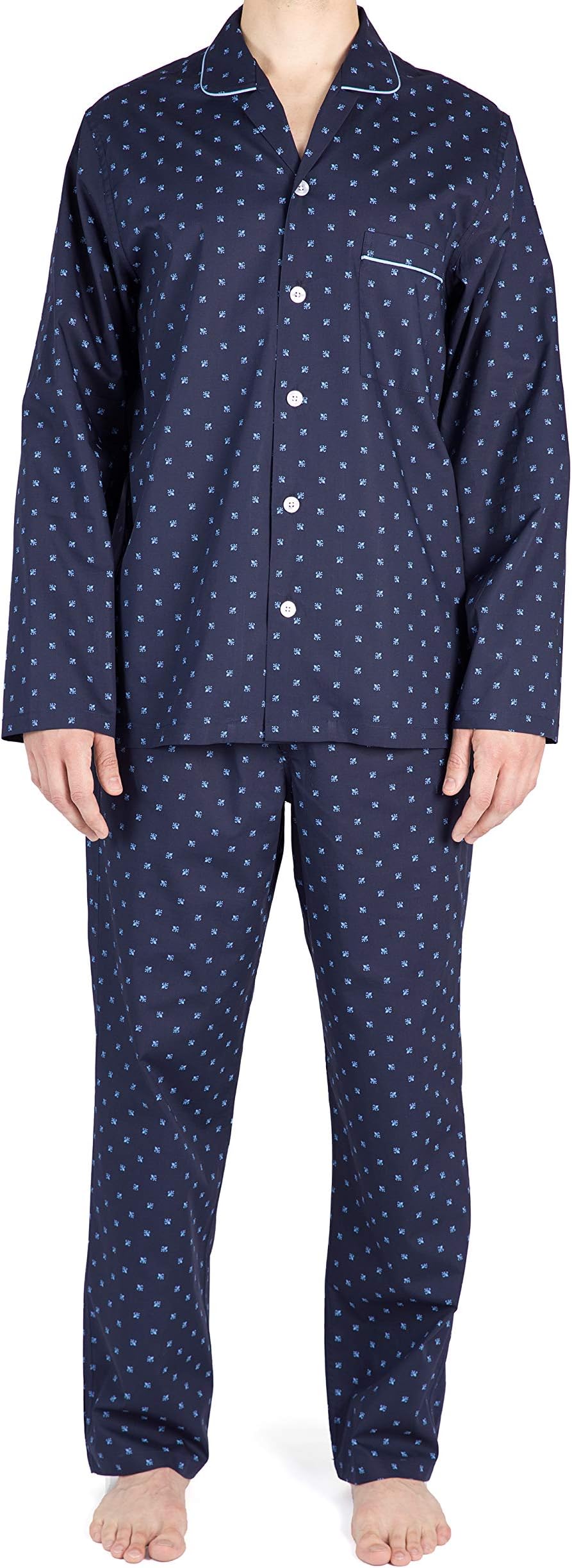 Men's Luxury 100% Soft Cotton PJ Pyjama Set
