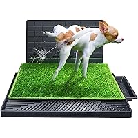 OKSTENCK Grass Pee Pad for Dogs Large Artificial Three-Layer Grass mat Dog Toilet Tray A Reusable Indoor and Outdoor Training