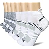 BERING Women's Athletic Running Cushioned Ankle Socks (6 Pairs)