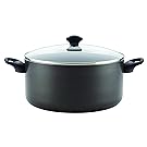 Farberware Dishwasher Safe Nonstick Aluminum Covered Stockpot, Black 10.5-Quart