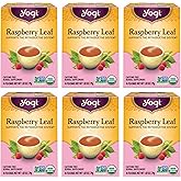 Yogi Tea Raspberry Leaf Tea - 16 Tea Bags per Pack (6 Packs) - Supports Women’s Health, Healthy Pregnancy, and Menstrual Cycles – Caffeine-Free Herbal Tea - Made from Organic Raspberry Leaves