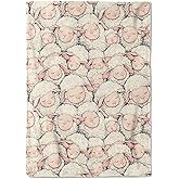 coedoaes Sleepy Sheep Fleece Blanket - 50x60in Cute Goat Throw Blankets,Soft Cozy Lightweight, Ideal for Living Room Home Whimsical Decor and Kids Women Girls Spring Gifts