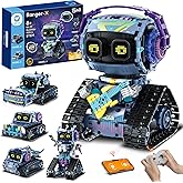 Sillbird Robot Building Kit with Remote Control STEM Gifts for Kids Boys Ages 8-12, Coding Robotic Technic Creative Toys for 