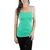 ToBeInStyle Women's Stretch Layering Scoop Neck Camisole Tanks & Camis