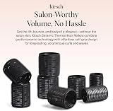 Kitsch Ceramic Thermal Hair Rollers Set 8pcs - 2in & 1.5in Black view 2