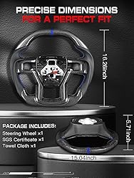 TESFEEL Steering Wheel for F150 Raptor 2021-2024