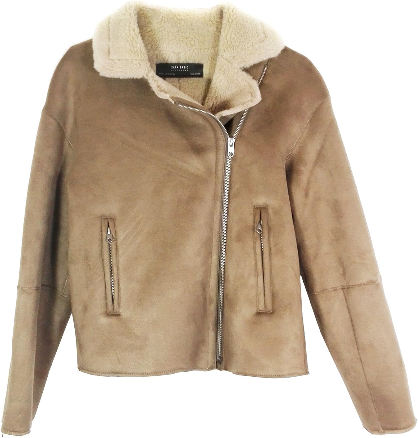 zara suede effect jacket