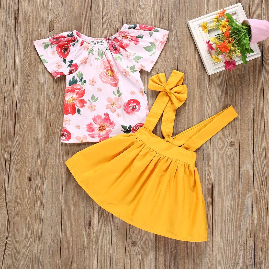 yellow skirt overalls