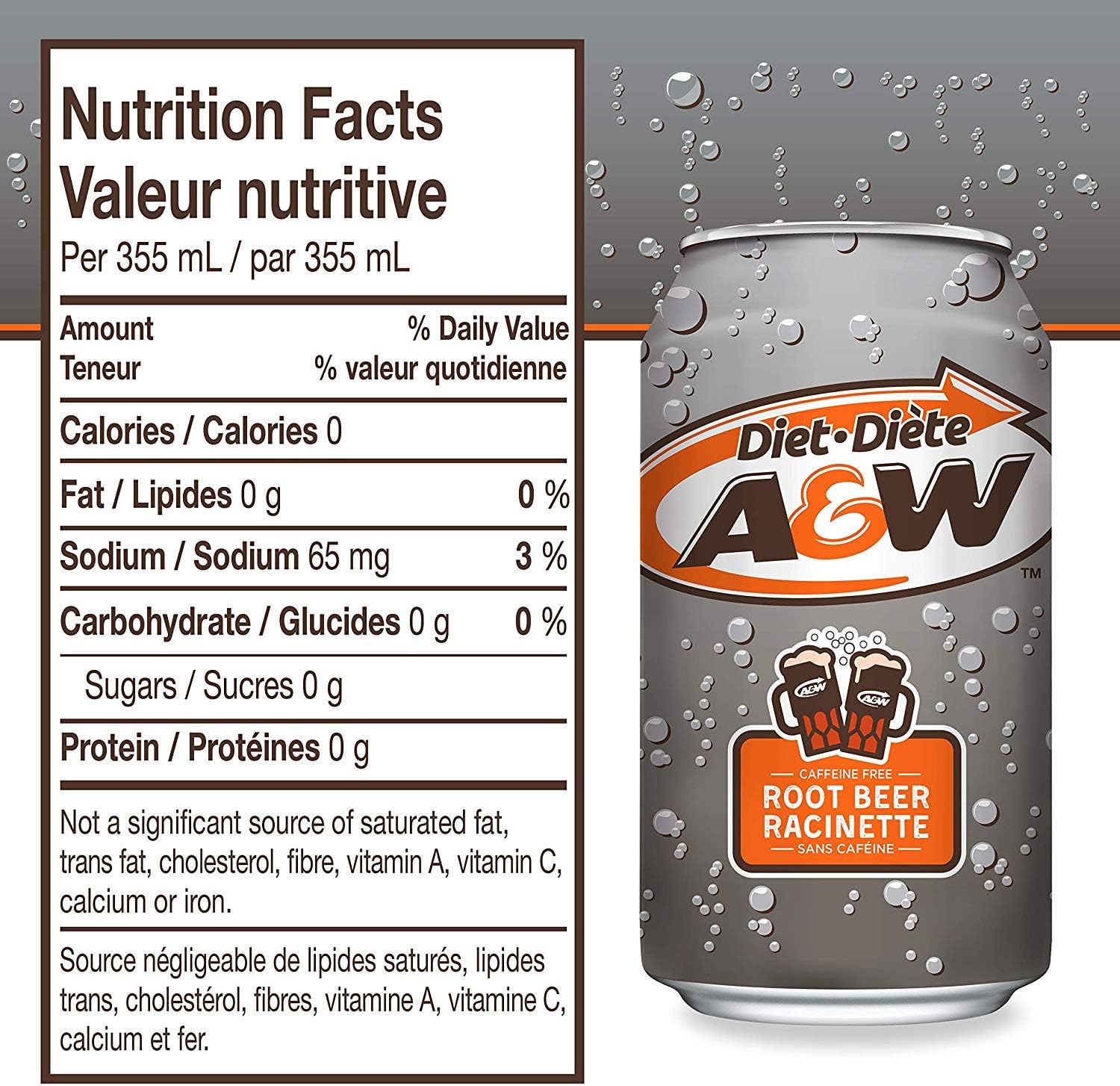A W Diet Root Beer Caffeine Free 355ml Box Of 12 Amazon Co Uk Grocery